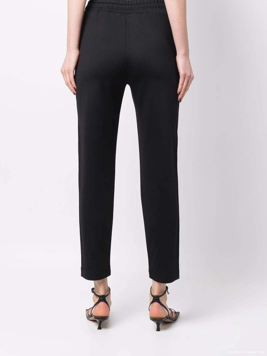 Affordable Women Love trousers Moschino logo-print drawstring 0430